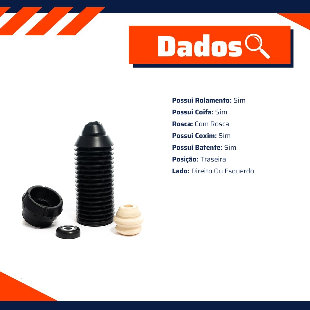 Kit do Amortecedor para Audi A3 - Amortex - 34017