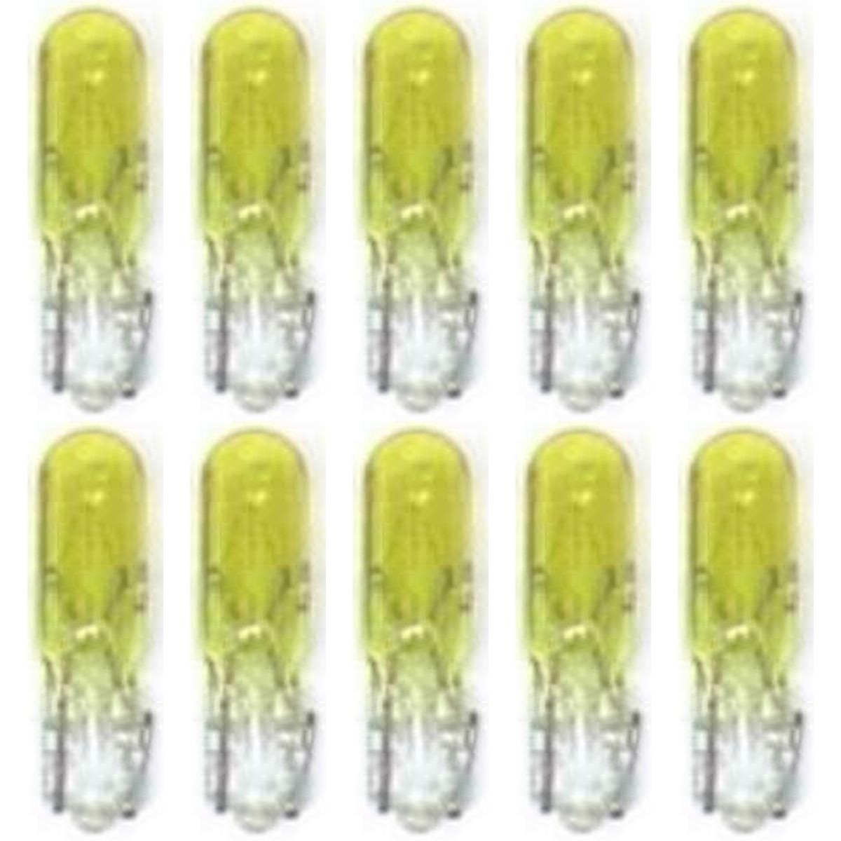 10 Lâmpadas Halógena W1.2W 12V Amarelo - Electric-Life - 28046