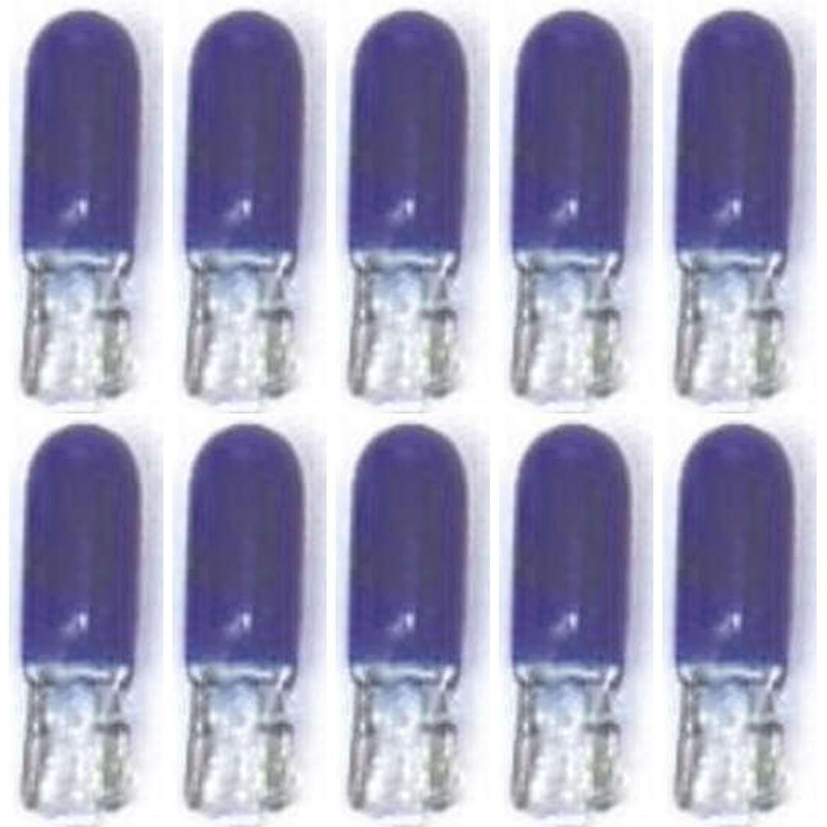 10 Lâmpadas Halógena W1.2W 12V Azul - Electric-Life - 28047