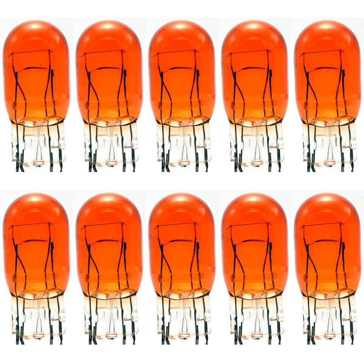 10 Lâmpadas Halógena W21/5W 12V Âmbar - Electric-Life - 28079