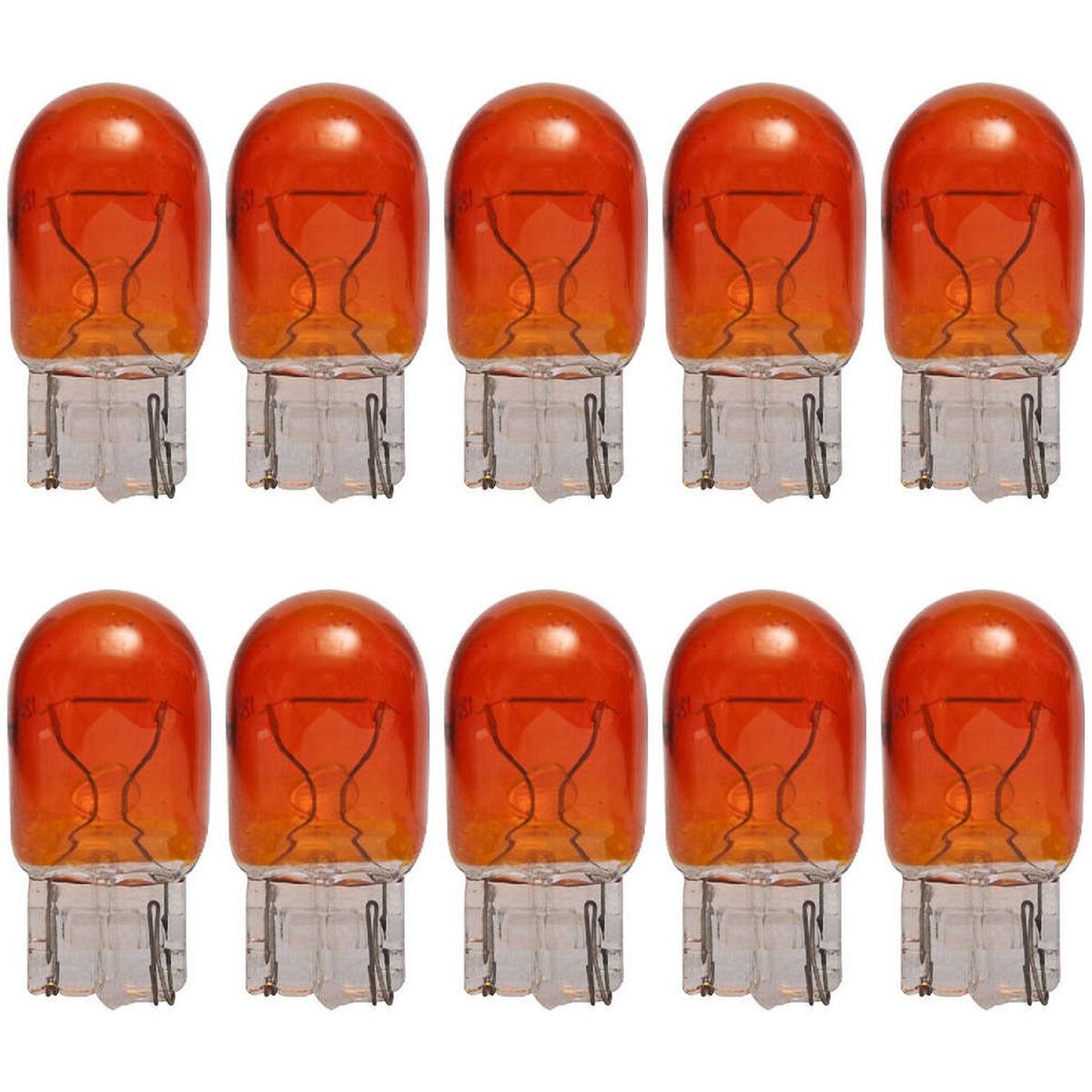 10 Lâmpadas Halógena W21W 12V Âmbar - Electric-Life - 28077