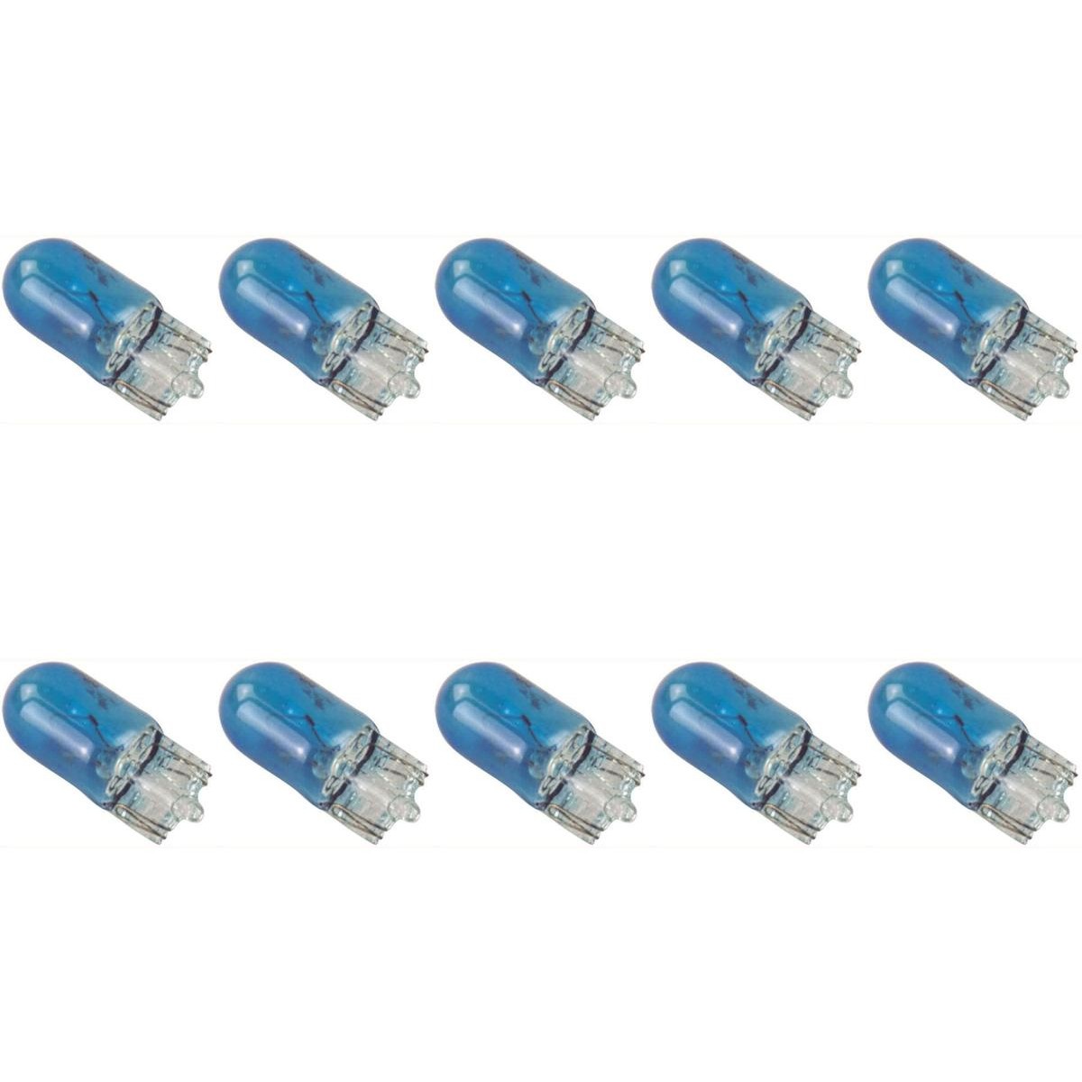 10 Lâmpadas Halógena W5W 12V Azul - Electric-Life - 28063