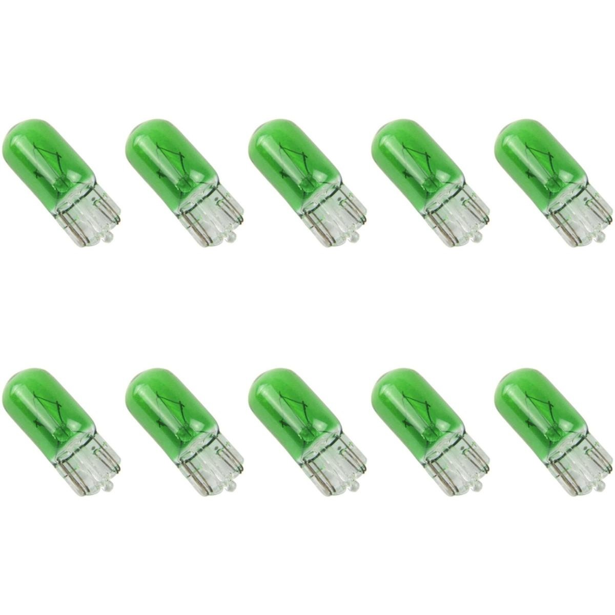 10 Lâmpadas Halógena W5W 12V Verde - Electric-Life - 28064
