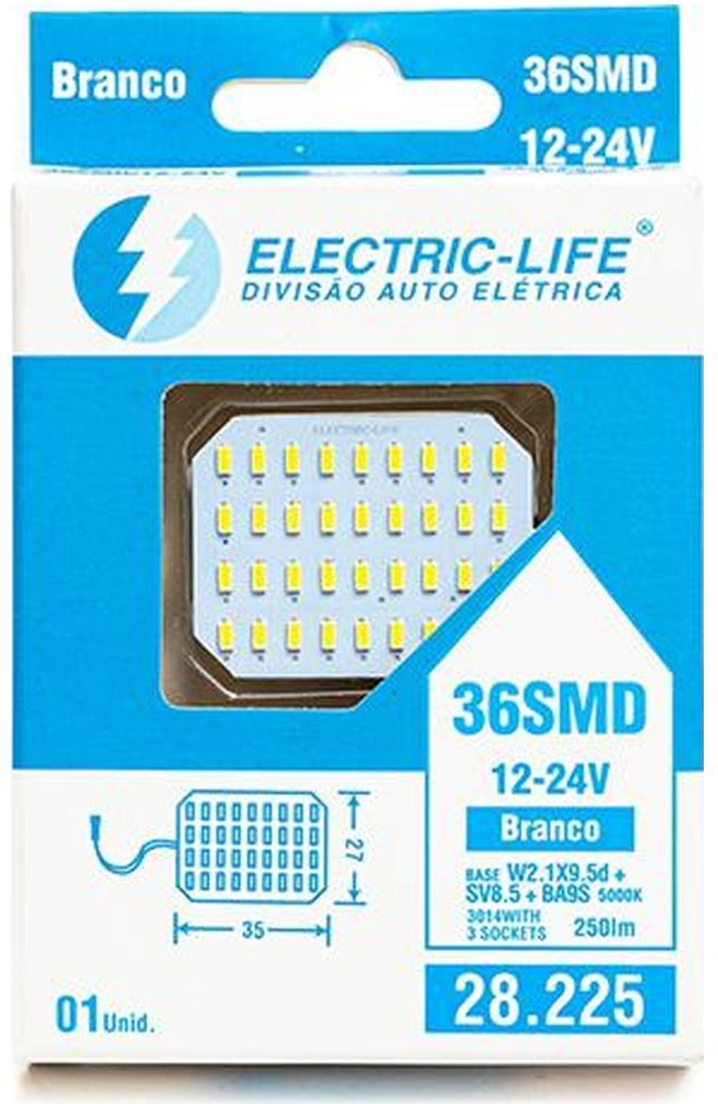 2 Lâmpada Led 3014 - Electric-Life - 28225