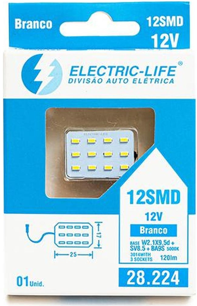 2 Lâmpada Led 3014 - Electric-Life - 28224
