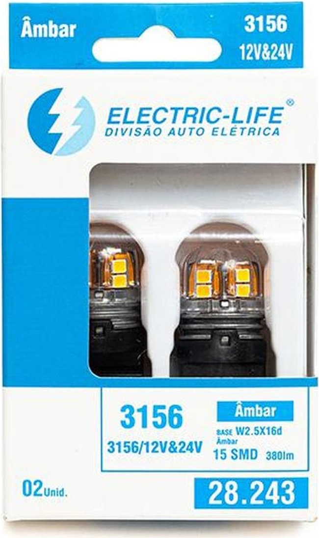 2 Lâmpada Led 3156 - Electric-Life - 28243