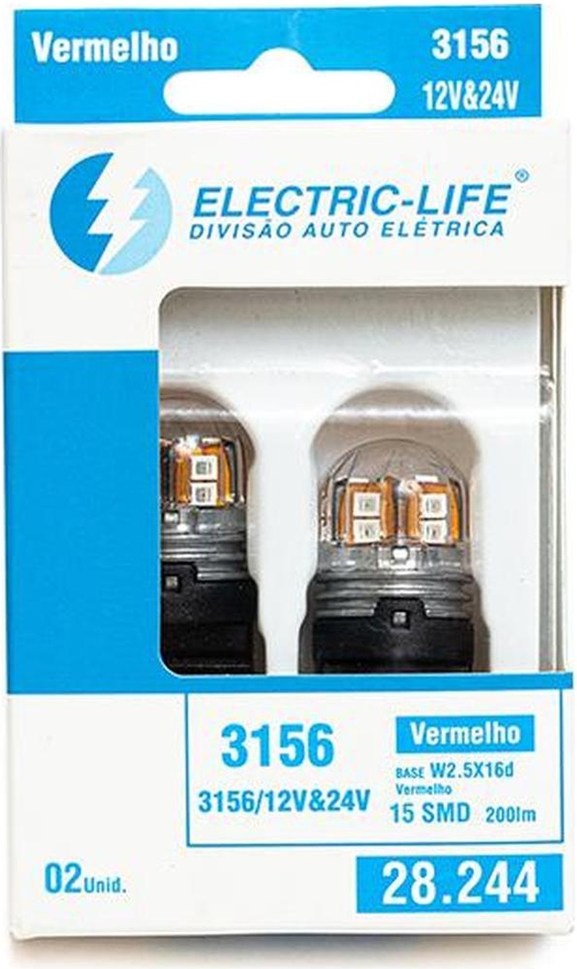 2 Lâmpada Led 3156 - Electric-Life - 28244