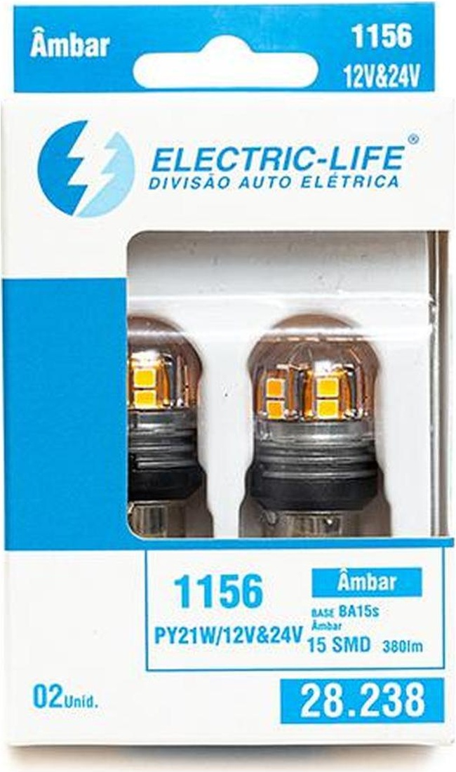 2 Lâmpada Led Ba15S - Electric-Life - 28238