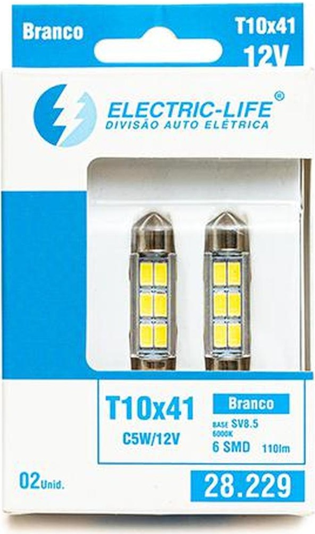 2 Lâmpada Led T10X41 - Electric-Life - 28229