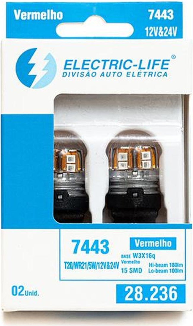 2 Lâmpada Led T20 - Electric-Life - 28236