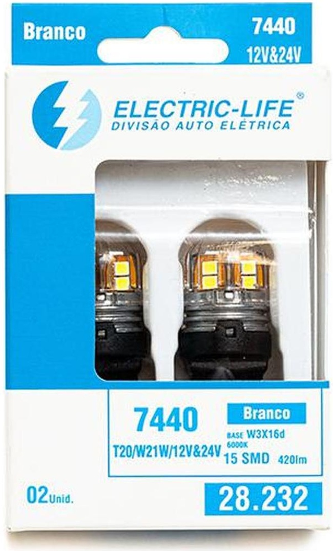 2 Lâmpada Led T20 - Electric-Life - 28232
