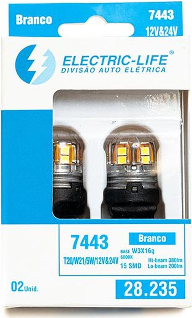 2 Lâmpada Led T20 - Electric-Life - 28235