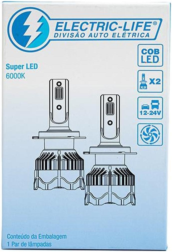 Lâmpada Super Led H7 - Electric-Life - 27203