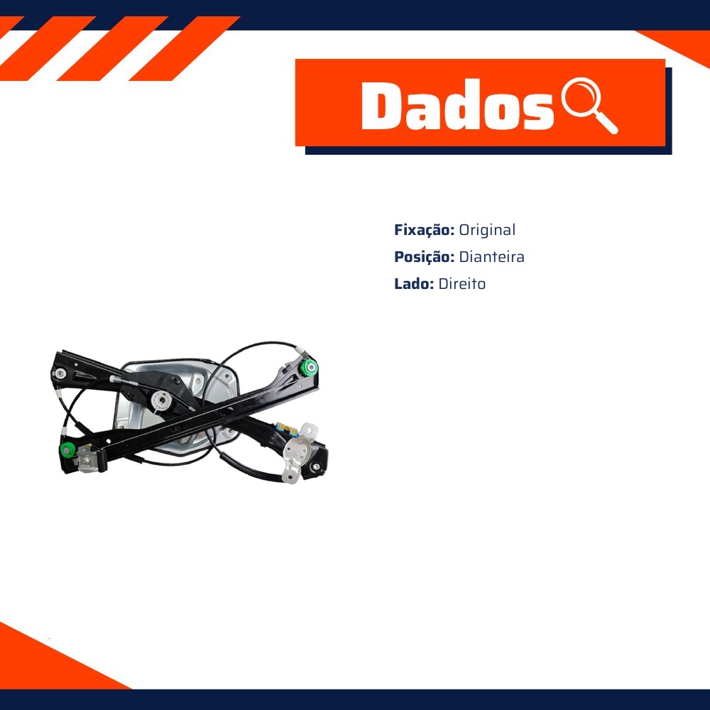 Máquina do Vidro Elétrico para Volkswagen Bora e Jetta - Micro - 22918