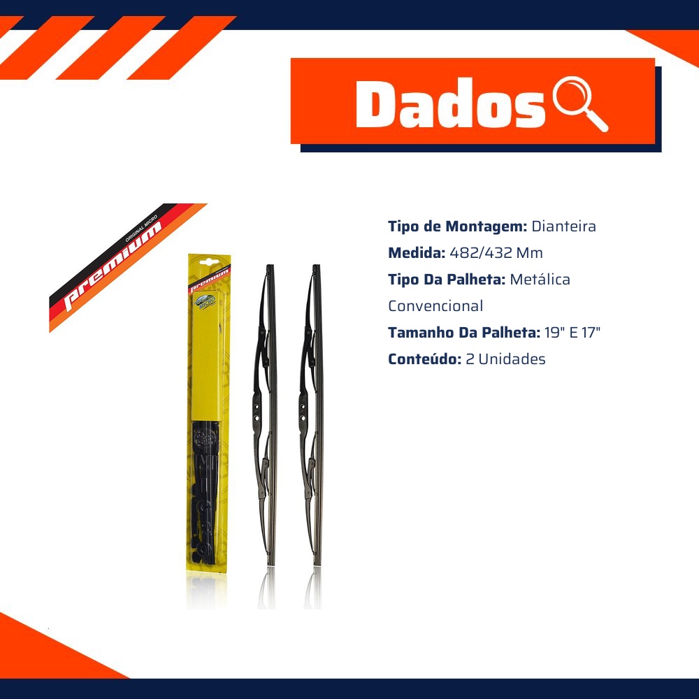 Palheta do Limpador para Ford Ka - Micro - 80163