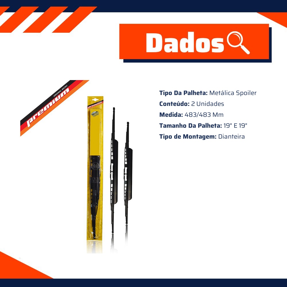 Palheta do Limpador - Micro - 80206