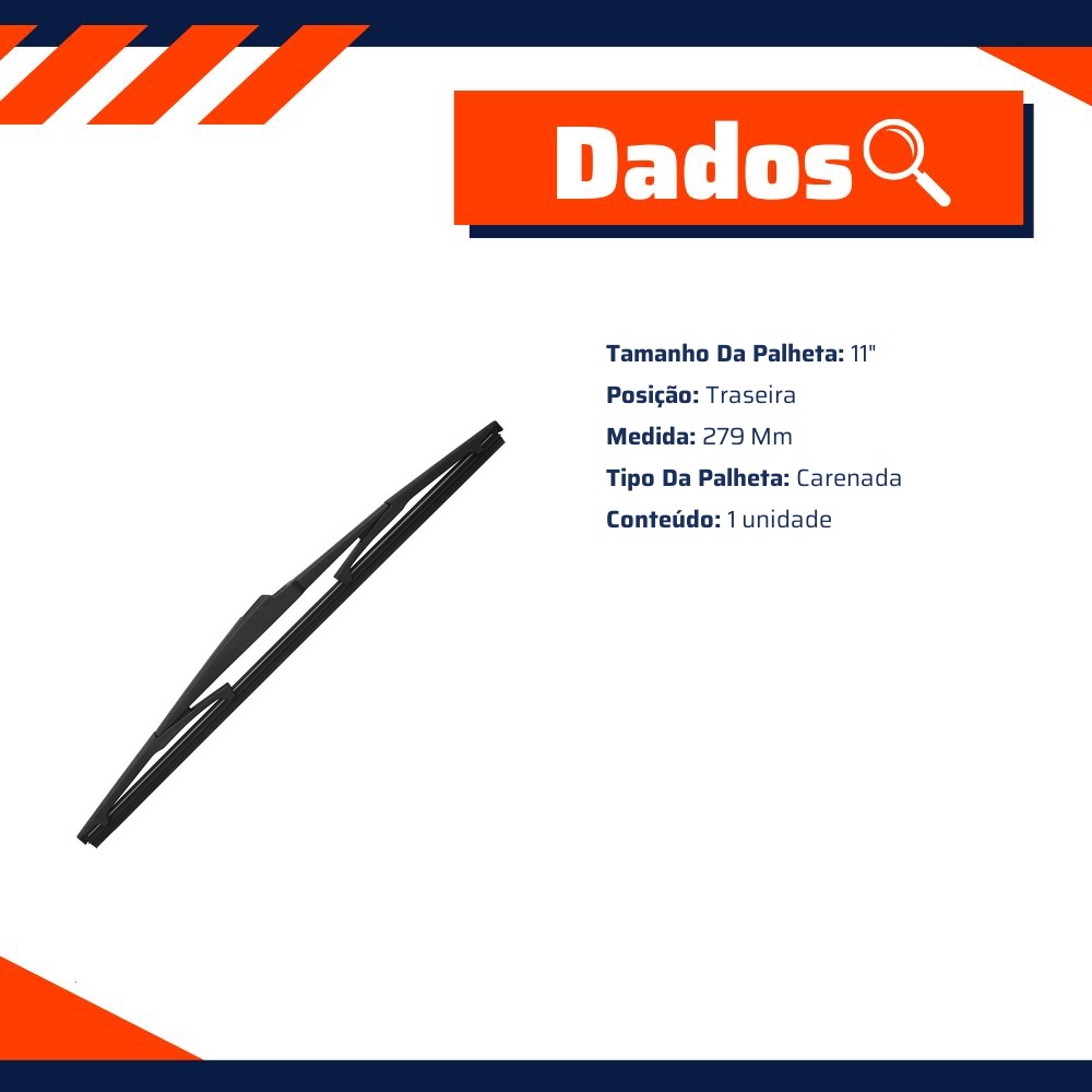 Palheta do Limpador para Hyundai HB20 - Micro - 80345