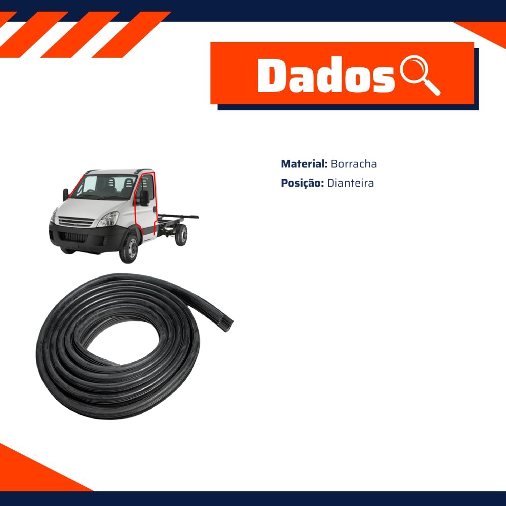 Par de Borrachas da Porta - Uniflex - 38965
