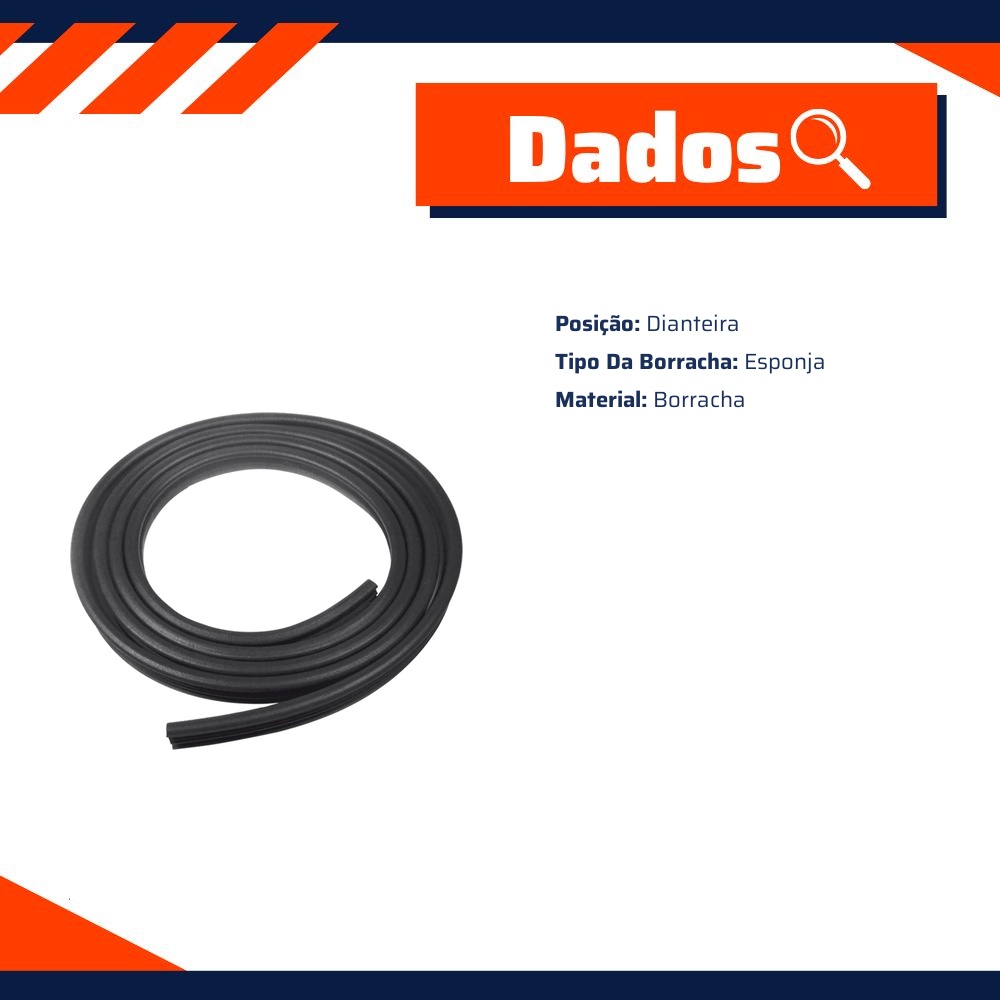 Par de Borrachas da Porta para Volkswagen Kombi - Uniflex - 37426