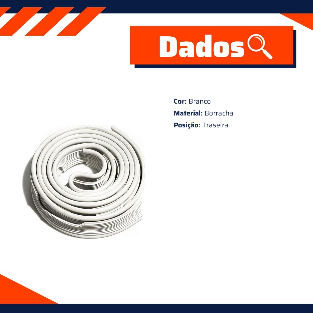 Par de Borrachas do Para-Lama para Volkswagen Fusca - Uniflex - 37742