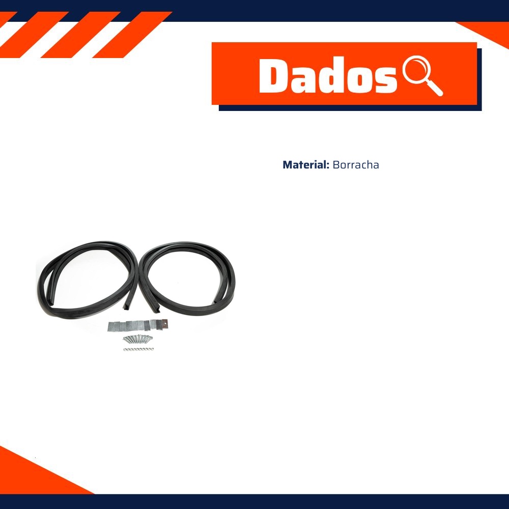 Par de Borrachas do Para-choque - Uniflex - 37724