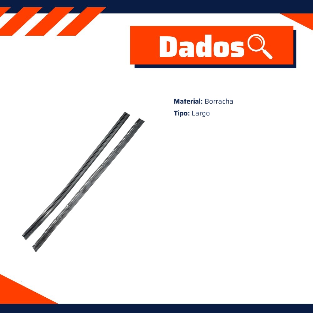Par de Borrachas do Para-Choque para Volkswagen Gol e Parati - Uniflex - 37723