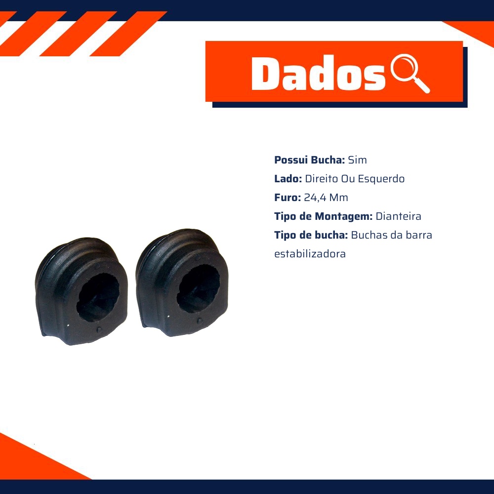Par de Bucha da Barra Estabilizadora para Nissan Frontier - Amortex - 35655