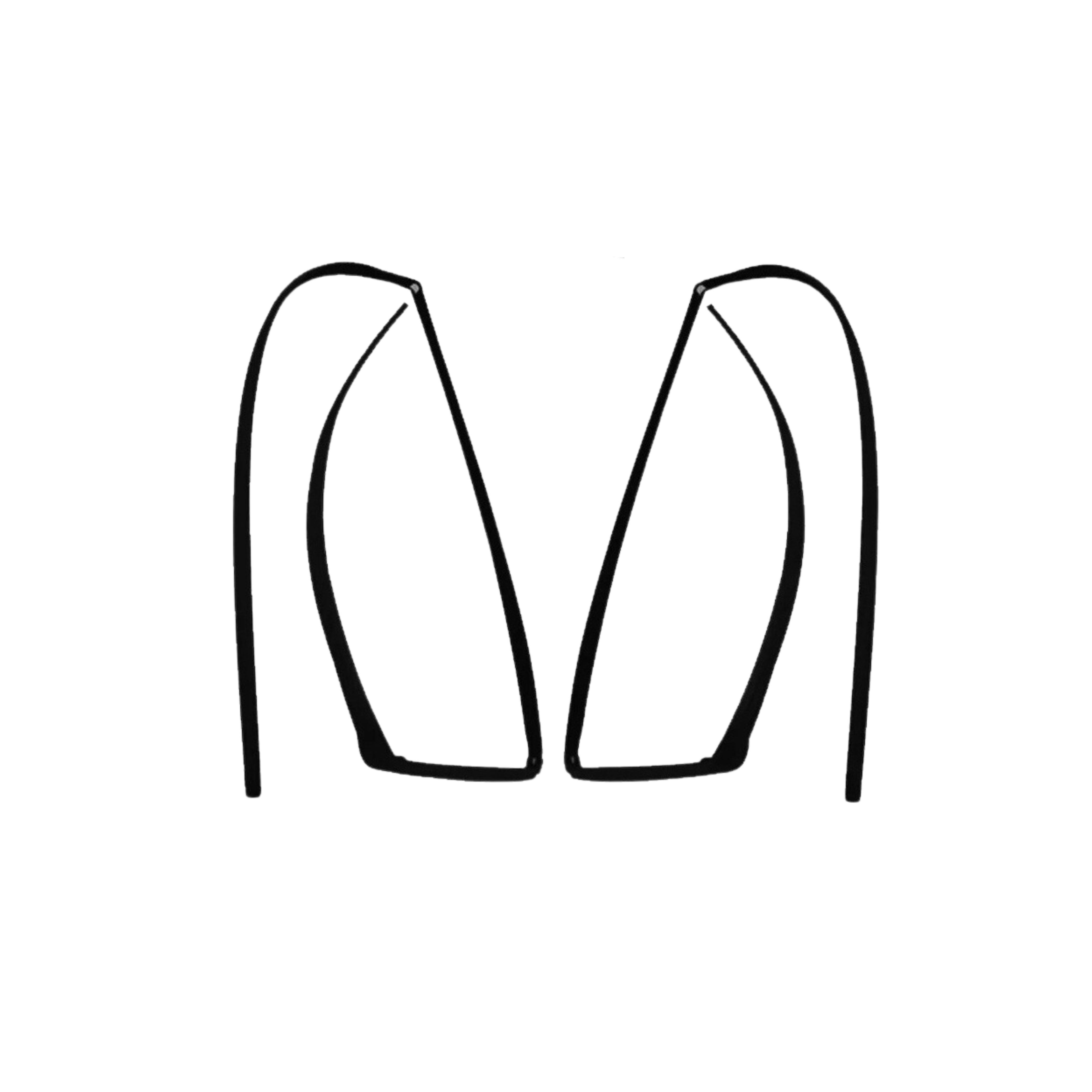 Par de Canaletas da Porta para Volkswagen Variant - Uniflex - 37498