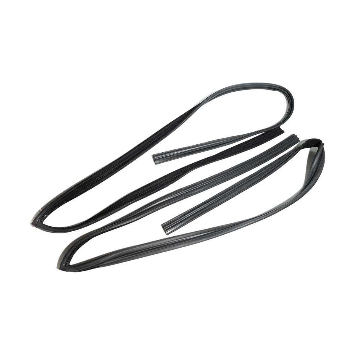 Par de Canaletas da Porta para Ford Escort e Volkswagen Apollo - Uniflex - 37530