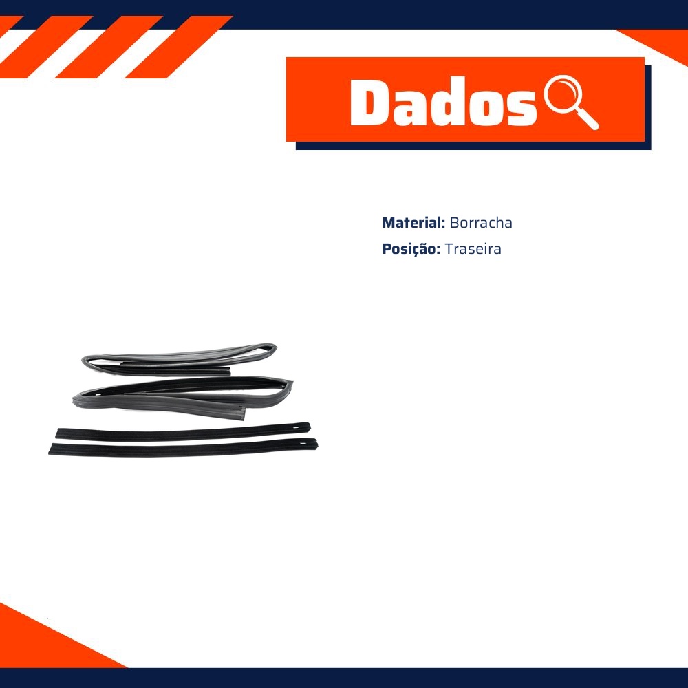 Par de Canaletas da Porta para Volkswagen Quantum e Santana - Uniflex - 37545