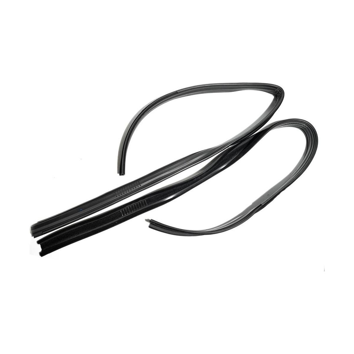 Par de Canaletas sem Pestana da Porta Traseira para Chevrolet Celta e Prisma - Uniflex - 38134
