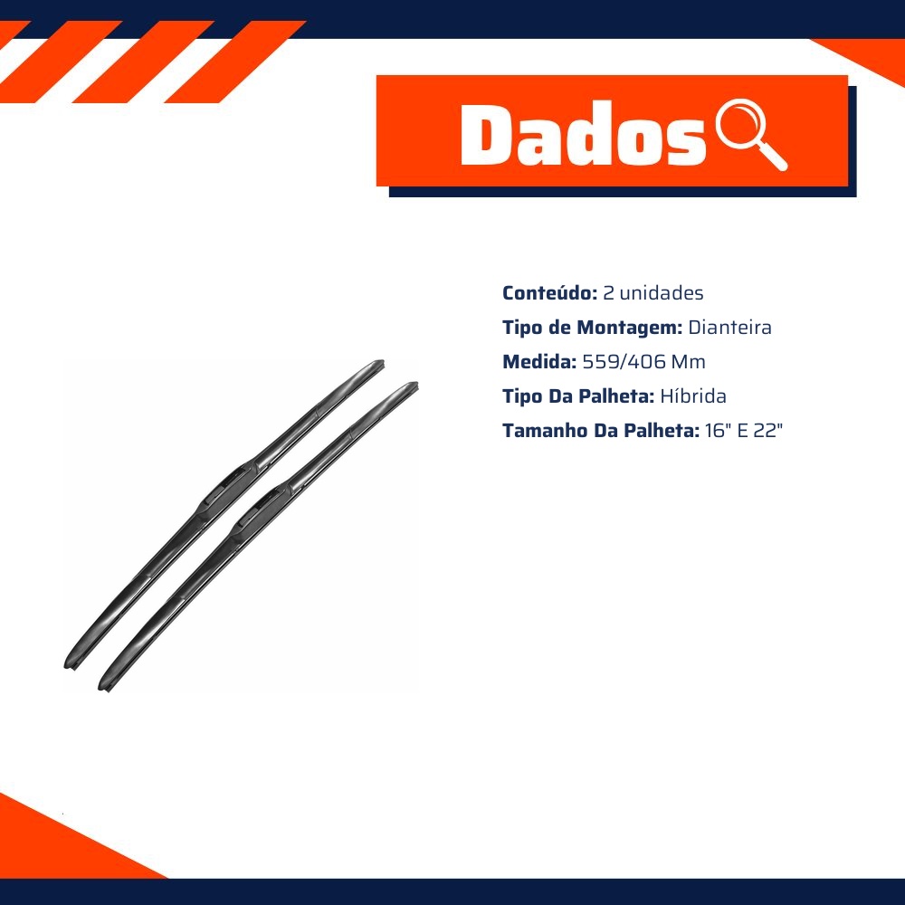 2 Palheta do Limpador - Micro - 80440