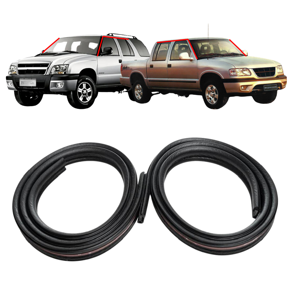 Par de Pingadeiras do Teto para Chevrolet S10 - Uniflex - 37997
