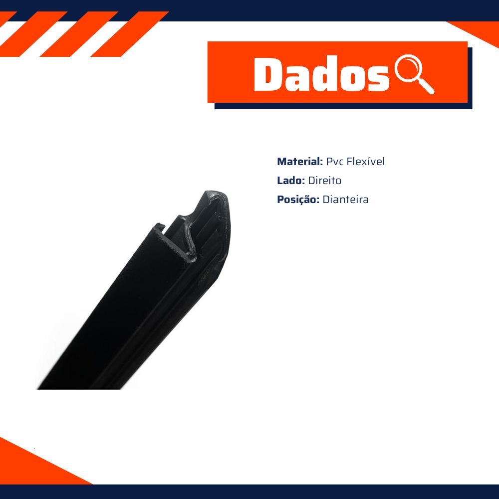 Pestana Externa da Porta para Renault Duster e Oroch - Uniflex - 39272