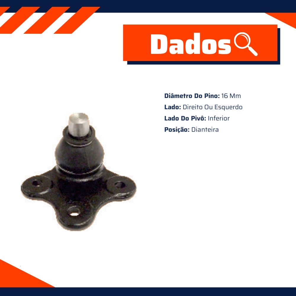Pivô da Suspensão para Fiat Punto - Amortex - 53224