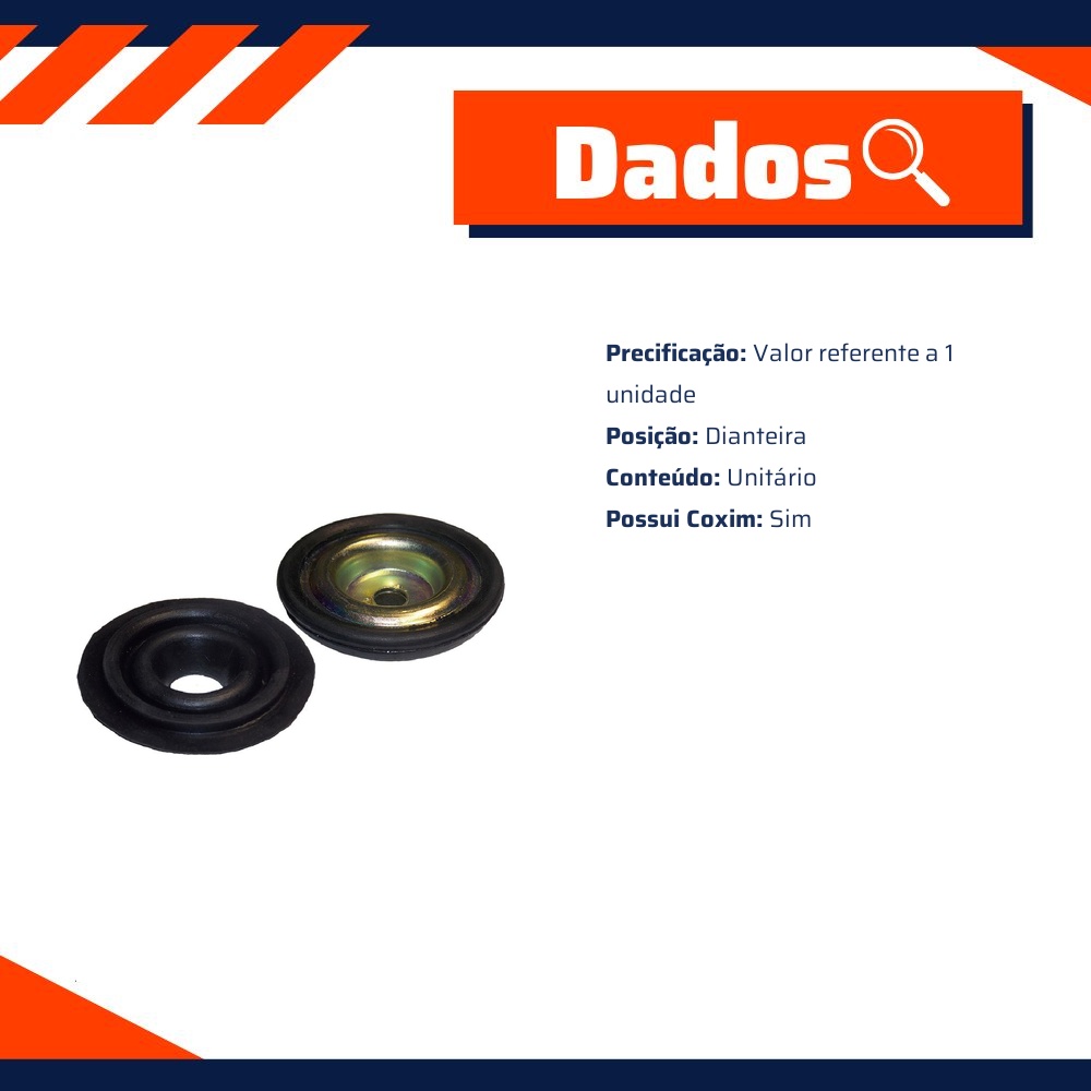 Prato de Mola do Amortecedor para Ford Fiesta e Ka - Amortex - 34967