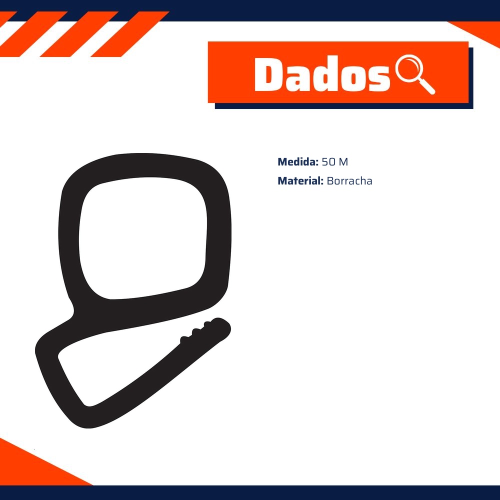 Rolo de Borracha da Porta 50 Metros para Chevrolet Chevy 500 e Veraneio - Uniflex - 37931