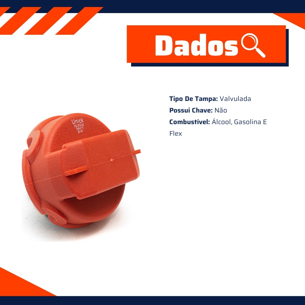 Tampa de Combustível - Unick - 10222