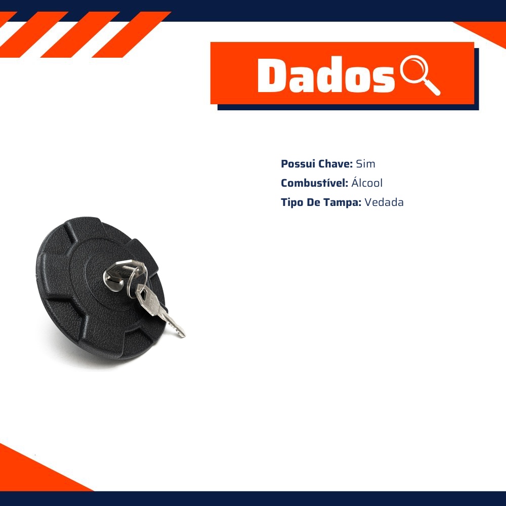 Tampa de Combustível para Volkswagen Kombi - Unick - 10231