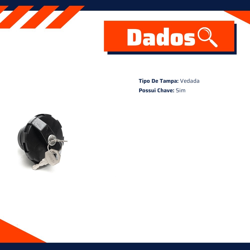 Tampa de Combustível para Volkswagen Brasilia e Fusca - Unick - 10202