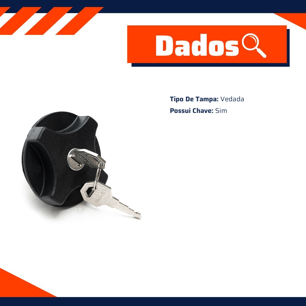 Tampa de Combustível para Chevrolet Chevette e Monza - Unick - 10262