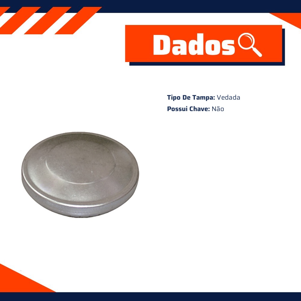 Tampa de Combustível para Volkswagen Fusca - Unick - 10422