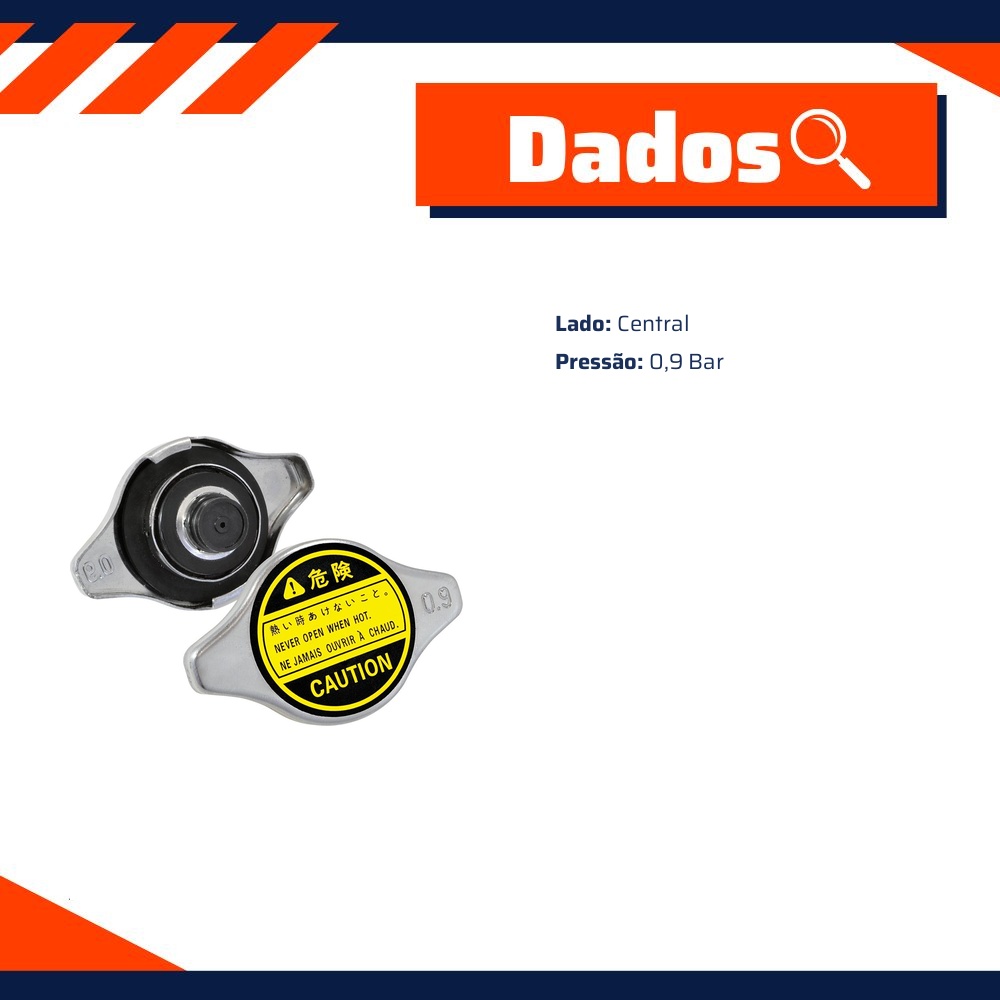 Tampa do Radiador para Toyota Corolla - Unick - 10150