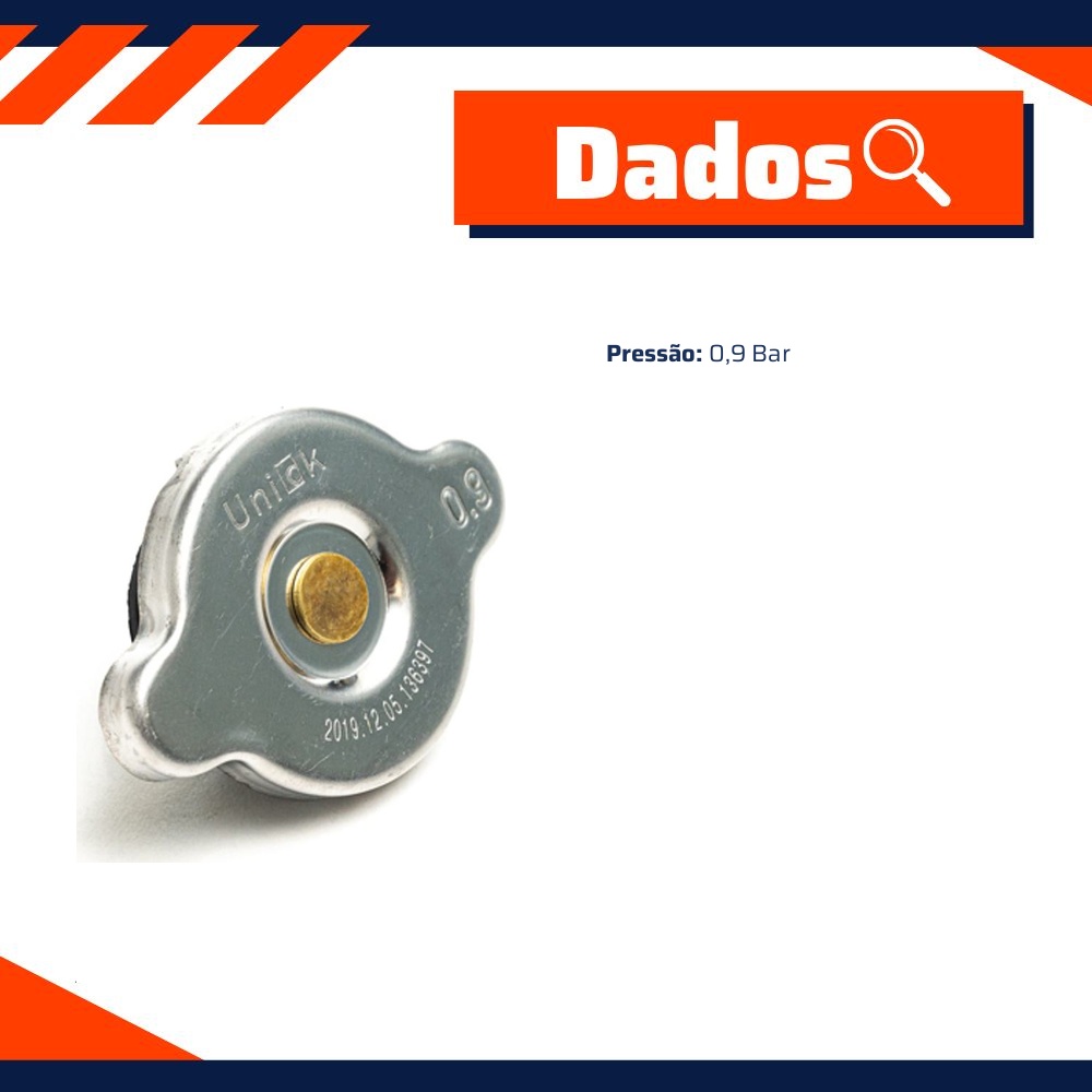 Tampa do Radiador - Unick - 10282