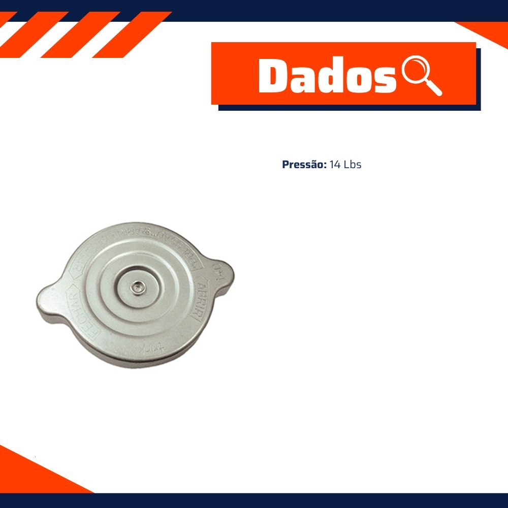 Tampa do Radiador - Unick - 10352