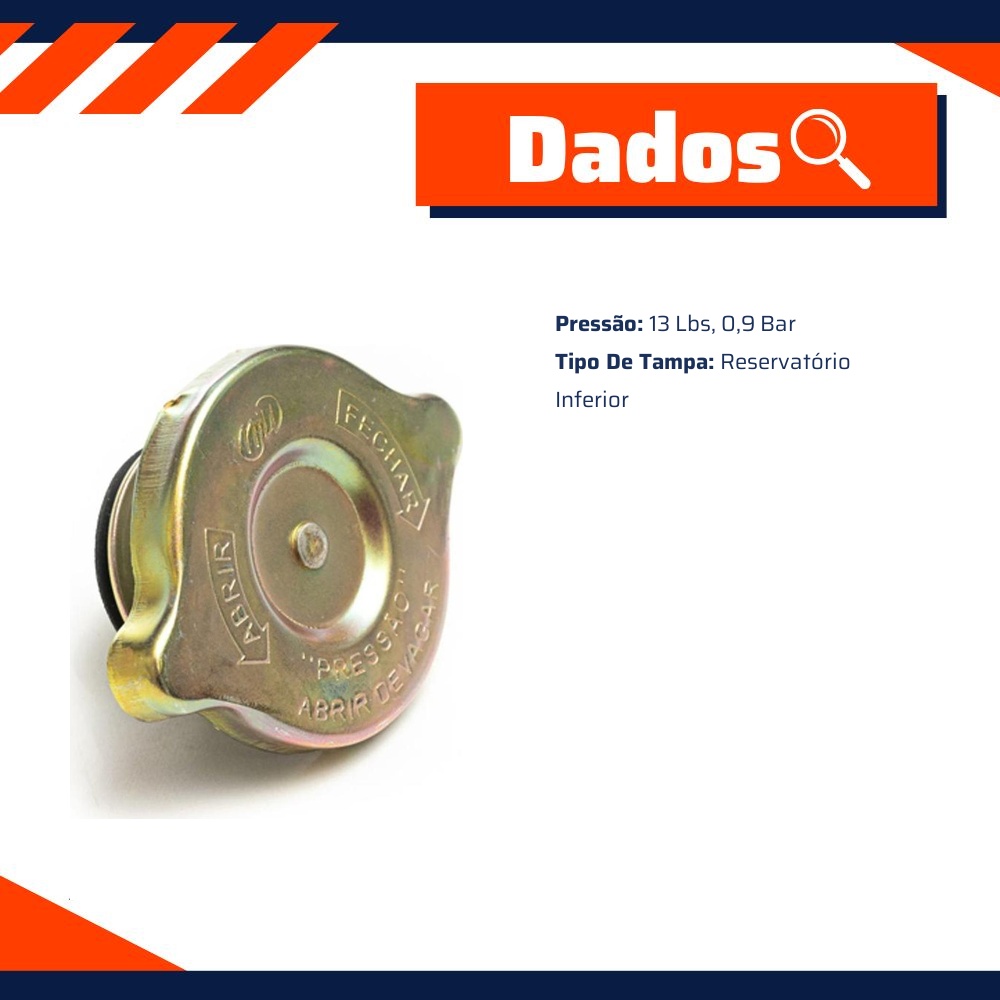 Tampa do Radiador - Unick - 10318