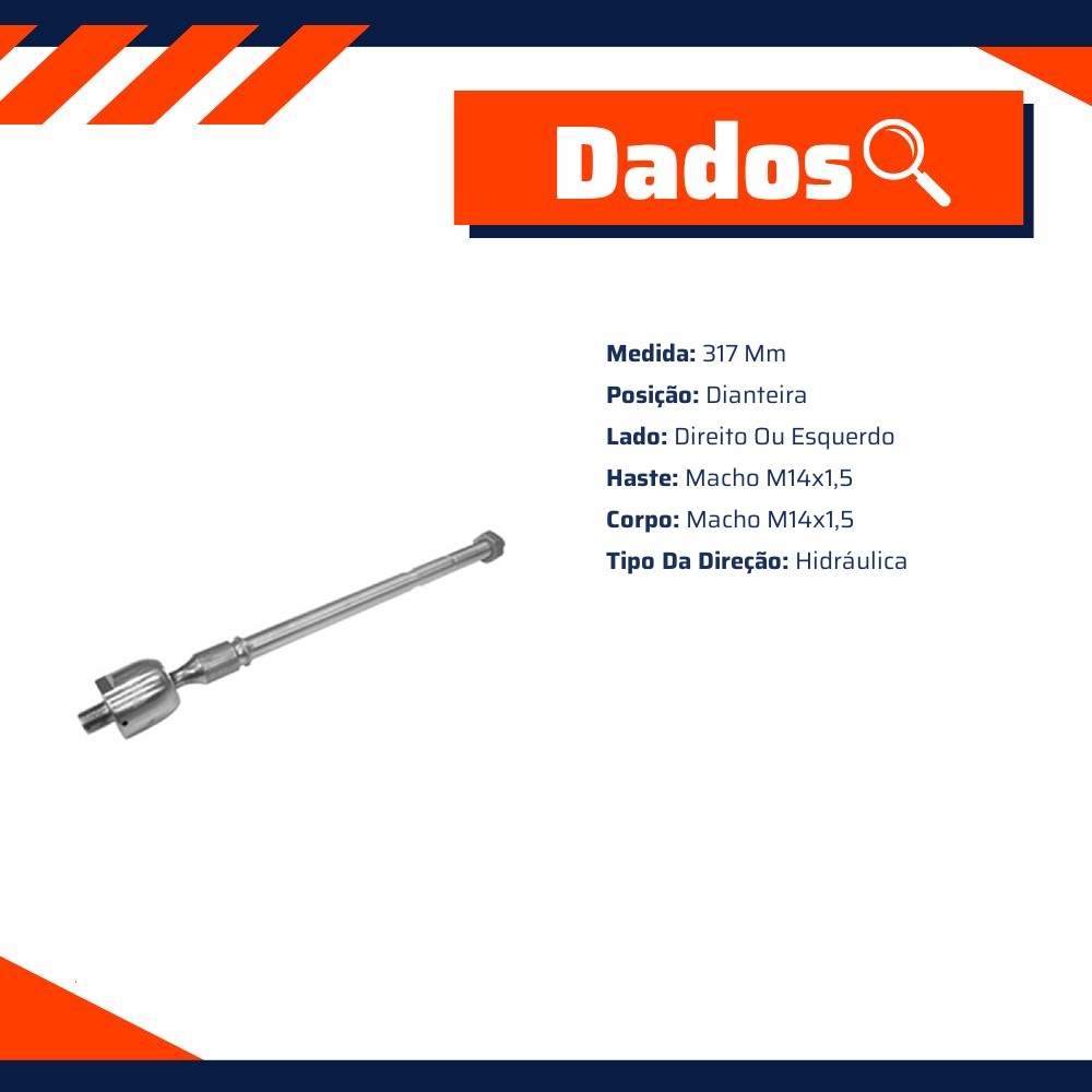 Terminal Axial para Toyota Corolla e RAV4 - Amortex - 68065