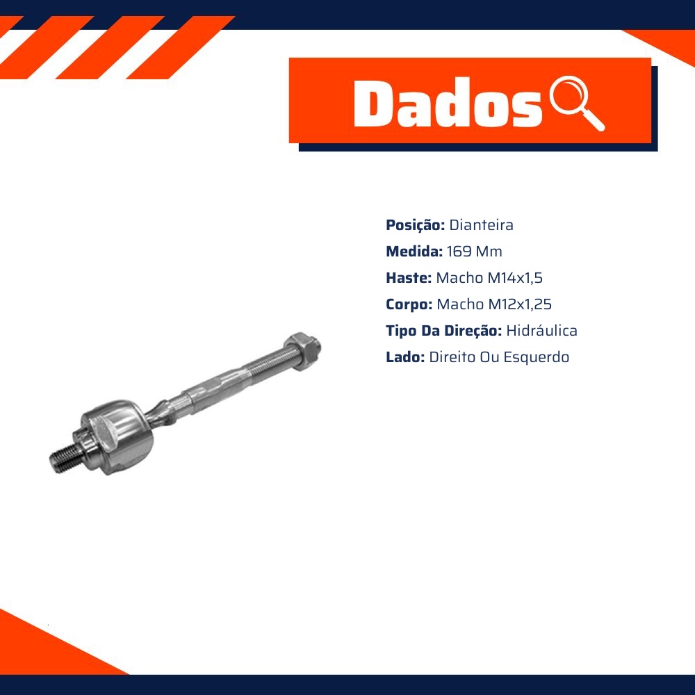 Terminal Axial para Honda Civic - Amortex - 68072