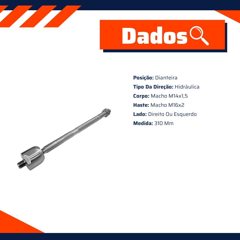 Terminal Axial para Chevrolet Omega - Amortex - 68175