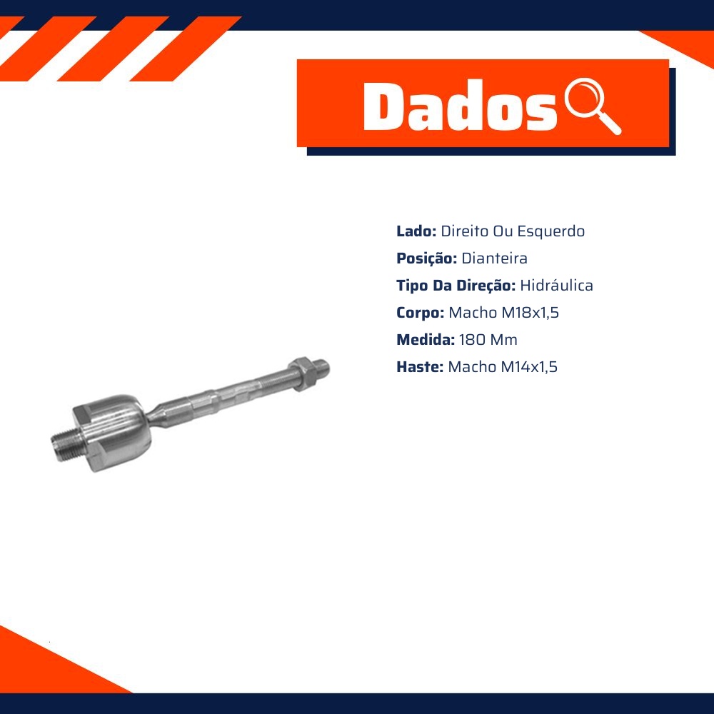 Terminal Axial para Ford Fusion - Amortex - 68291